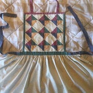 Handmade Quilt Block Childrens Apron